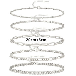 20 anklet silver 20+5cm