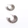 Wholesale 1 Pair Simple Style Classic Style C Shape Semicircle Plating Brass Bullet Backs Ear Studs