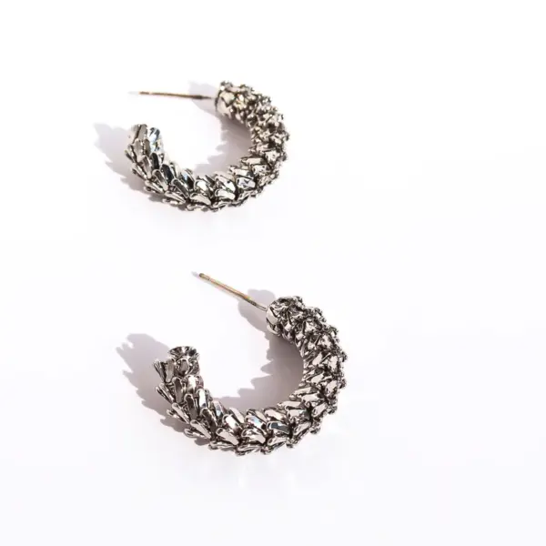 Wholesale 1 Pair Simple Style Classic Style C Shape Semicircle Plating Brass Bullet Backs Ear Studs