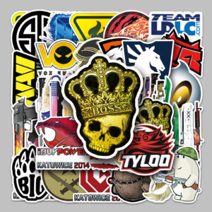 Wholesale 52 new CSGO game luggage stickers waterproof graffiti stickers scooter computer tablet cartoon decoration