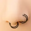 Wholesale Simple Style Solid Color Stainless Steel Plating Nose Ring 1 Piece Nose Pin
