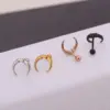oly-72346e4790f219b3f6b0c3d6fe7eb92f Wholesale Ear Cartilage Rings & Studs Moon 316L Stainless Steel Waterproof Non Tarnish Surgical Steel Vacuum Plating