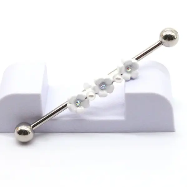 Wholesale 1 Piece Ear Cartilage Rings & Studs Retro Moon Skull Grimace Stainless Steel Alloy Copper Plating Inlay Rhinestones