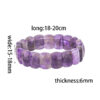 Wholesale Creative Fashion Natural Stone Crystal Facet Rectangular Hand Row Square Brand Bracelet Semi-precious Stone Agate Bracelet Bracelet