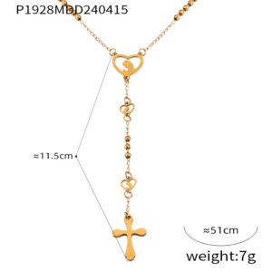 P1928-gold necklace