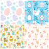 Wholesale 12 sheets/pack of Easter egg rabbit decoration hand account personalized DIY background material paper