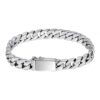 Wholesale Retro Simple Punk Bare Bracelet Men's Braided Cuban Bolt Style Couple Tank Horsewhip Chain Women