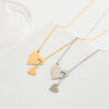 Wholesale Simple Love Pendant Necklace Women's Fashionable Personalized Creative Hollow Heart Collarbone Chain Y-Shaped Necklace
