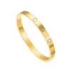 Wholesale PVD Coated Real Gold Plated 18K Gold Cross Heart Shape Flower 304 Stainless Steel Elegant Waterproof Non Tarnish 304 Stainless Steel Bangle