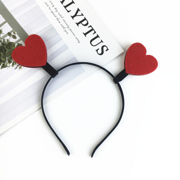 oly-733b576e4bc6abfffdea6f8846edda8e Wholesale Cute Creative Funny Love Hair Hoop Wedding Wedding Wedding Hair Accessories Props Valentine's Day Selling Cute Heart-Shaped Hair Clamp Head Hoop