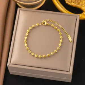 [Sle40] Ball Bead Chain / Gold