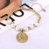 Wholesale Vintage Style Star Copper Plating Inlay Zircon Bracelets