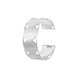 Stainless Steel Nine Eyes Wide Bracelet-Steel
