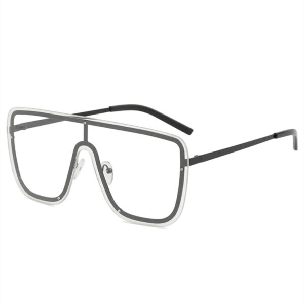 Wholesale One-piece sunglasses men's and women's -style personalized large frame one-piece sunglasses Internet celebrity trendy couple Sun-proof glasses trendy