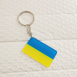 Ukraine flag keychain