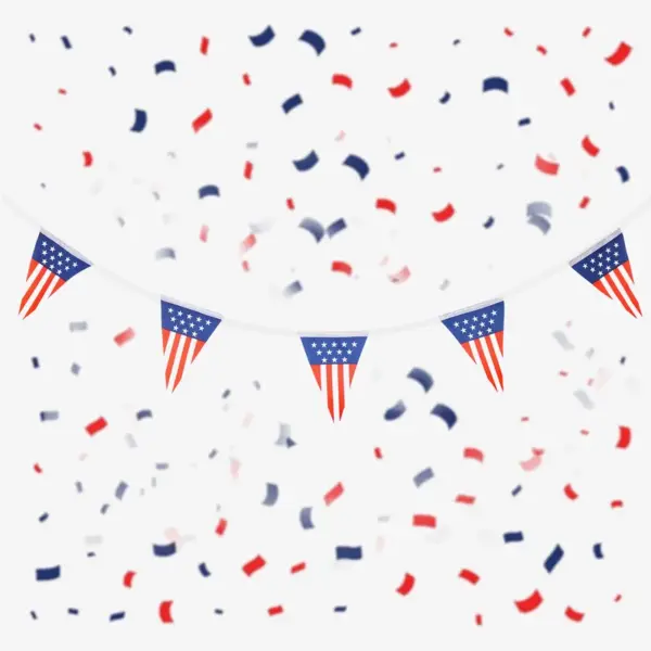 Wholesale Celebration Atmosphere Decoration Stars And Stripes Flag Party Decoration String Flag