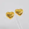 Wholesale Heart Shape Stud Earrings For Women In 304 Stainless Steel With Electroplated 18K Real Gold PVD Coated Layer 0.03µm-0.05µm