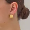 Wholesale Geometric Earrings For Women With Waterproof Non Tarnish Brass, Featuring Golden Plated Design And 925 Sterling Silver Ear Pins