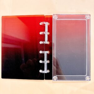 A7-black and red gradient small book (with inner page and buckle)