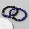 Wholesale Natural Stone Beads Set Combination Bracelet Vintage Business Crown Unisex Hand Chain Jewelry Fashion Accessory