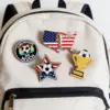 Wholesale American Flag Pin In Zinc Alloy With Enamel Finish, Perfect For Football World Cup