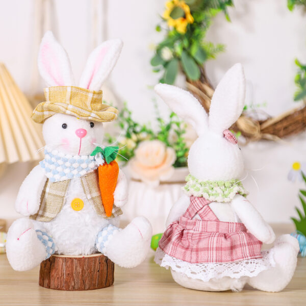 oly-7417b974d5cdeabef86e056b478844a4 Wholesale Easter Bunny Doll Holiday Party Cute Doll Decoration Creative Scene Props