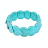 Wholesale Best Selling Wide Elastic Cord Turquoise Bracelet Retro Heart Shaped Bracelet Women's Jewelry