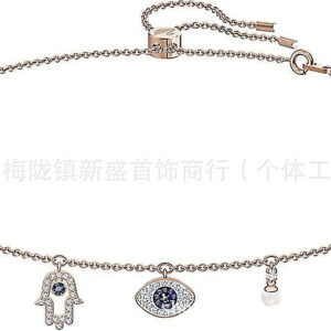 Devil's eye tassel multi-accessory necklace