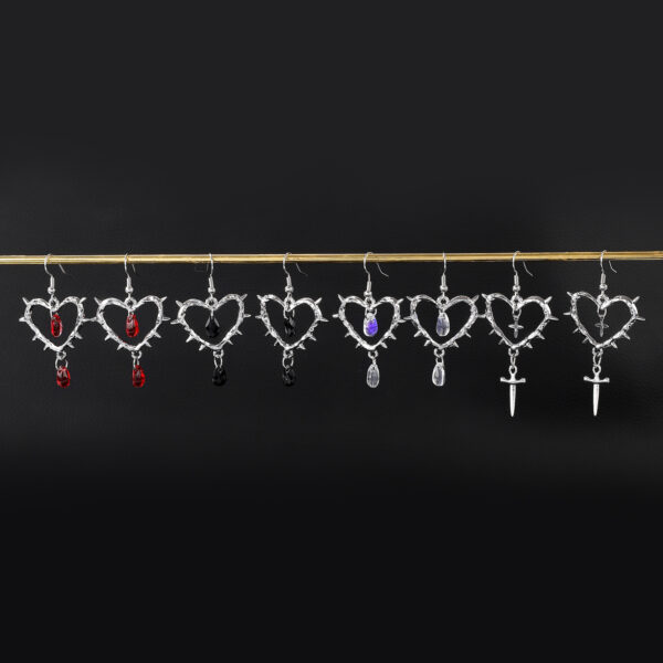 oly-7453e9e99c6b7c7ebbe2011336867e3e Wholesale Personalized Thorns Love Earrings Women’s Earrings Punk Gothic Vintage Cross Drop Earrings