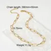 oly-7464c6ea69eea54cb6c813564cb1a863 Wholesale PVD Coated Real Gold Plated Return Stainless Steel Titanium Steel Simple Style Waterproof Non Tarnish 304 Stainless Steel Pendant Necklace