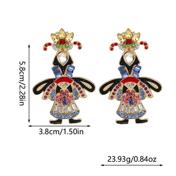 oly-7494925217f543781a3237a54bac0388 Wholesale Middle Ancient vintage Earrings Vintage Pearl Tassel Earrings Xiyu Princess Court Style Inlaid Rhinestone Lattice Earrings