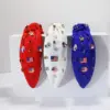 oly-74ac9fe7416762b6b945876686c4d073 Wholesale Flag Series Women's Alloy Hairband With Rhinestones Holiday Oil Drop Crown Spring Summer
