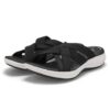 Wholesale Large Size Thick-soled Crossover Sandals Women's  Flat-soled Crossover Fly-woven Soft-soled Casual Sandals