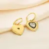 Wholesale Ion Plating (IP) 18K Gold Plated Heart Shape 304 Stainless Steel Vintage Style Simple Style Commute Waterproof Non Tarnish Drop Earrings