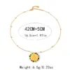 Wholesale PVD Coated 14K Gold Real Gold Plated Round Oval 304 Stainless Steel Vacation Waterproof Non Tarnish 304 Stainless Steel Pendant Necklace