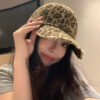 oly-74cae81667b816ea79c5b13453c5d700 Wholesale Retro Leopard Print Old Baseball Hat for Women Spring and Summer Brushed Soft Top Y2K Face-Showing Small Ins Sexy Peaked Cap