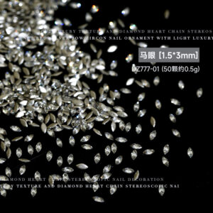 White marquise 1.5*3mm (dz777-01)