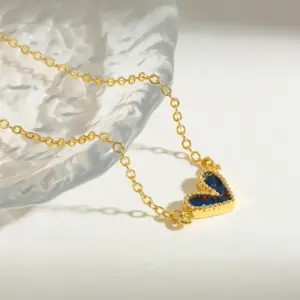 Dark Blue Necklace / Adjustable