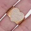 Wholesale Jewelry Elegant Retro Streetwear Star Heart Shape Copper Zircon 18K Gold Plated Open Rings