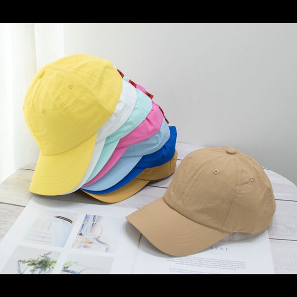 oly-752b5cdbb32d04d57155f72d673a0b75 Wholesale Thin Baseball Cap Women's Soft Top Washable Quick-drying Cloth Cap Fresh Style Cap Men's Face Showing Small Sunscreen Sunshade Hat for Summer