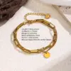 Wholesale Three-dimensional Heart Shape Bracelet For Women With 304 Stainless Steel O-Link Chain