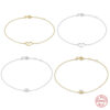 Wholesale Silver Solo Diamond Heart Bracelet with Diamond Accessories - Luxury Bracelet
