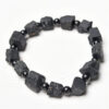 oly-754f0cf6093901d4e07e231aba98c20b Wholesale Fuhong jewelry natural tourmaline crystal black tourmaline raw stone frosted single ring bracelet jewelry raw ore bracelet
