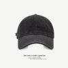 Wholesale Top Quality! Korean Style Washed Denim Peaked Cap Spring Embroidered Letters Sun Protection Casual Baseball Cap Women's Old Style