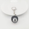 oly-759e99fb137176a29ae749185856ffb7 Wholesale Explosions Jewelry Pendant Halloween Alloy Ghost Hand Keychain Bag Buckle Robot Black 8 Billiards