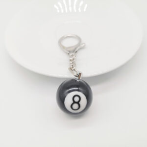 oly-759e99fb137176a29ae749185856ffb7 Wholesale Explosions Jewelry Pendant Halloween Alloy Ghost Hand Keychain Bag Buckle Robot Black 8 Billiards