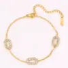 Wholesale 1pcs - Exquisite Oval Inlaid Bracelet!Simple And Eye-catching Design, Exquisite And Unique Details, Light Luxury And Fashionable Style, Showcasing Individual Elegance And Taste - Paired With Stainless Steel Material
