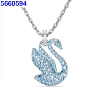New blue swan necklace