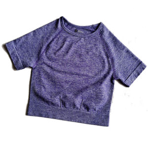 purple short sleeve / M