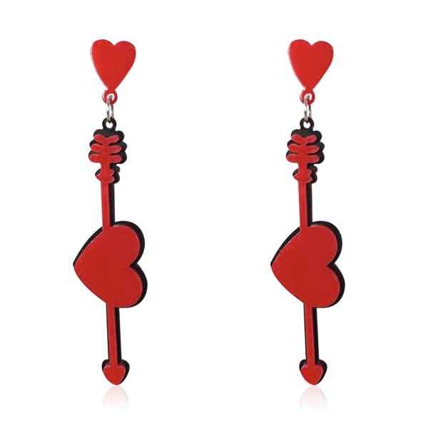 Wholesale Valentine's Day Fashion Festive Red Acrylic Peach Heart Letter Love Confession Personality